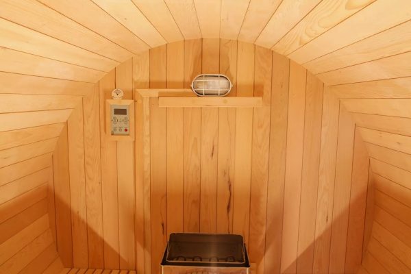 Wood Barrel Sauna Interior