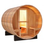 Outdoor Wood Barrel Sauna